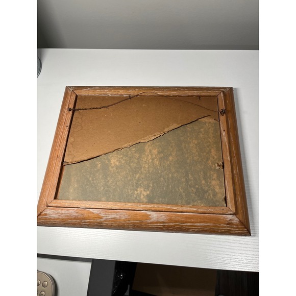 Vintage Framed Nautical Seascape Painting Harbor Boats Pier Art Wall Decor - Picture 5 of 5